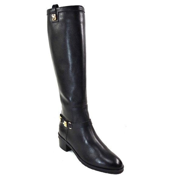 BALDININI 🇮🇹 WOMEN'S BLACK SOFT LEATHER COMFORT FASHION KNEE -HIGH BOOTS - Picture 3 of 8